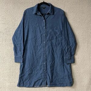 3558 COS Denim Shirt Dress w/ Pockets Size 38